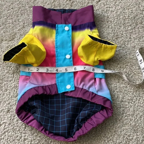 Posh Paws Hawaiian Multi Color Collard Shirt Dog Attire - Picture 7 of 9